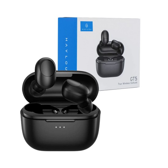 XIAOMI HAYLOU GT5 TRUE WIRELESS EARBUDS BLUETOOTH 5.2 VERSON BLACK